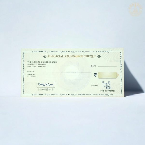 Financial Abundance Cheque